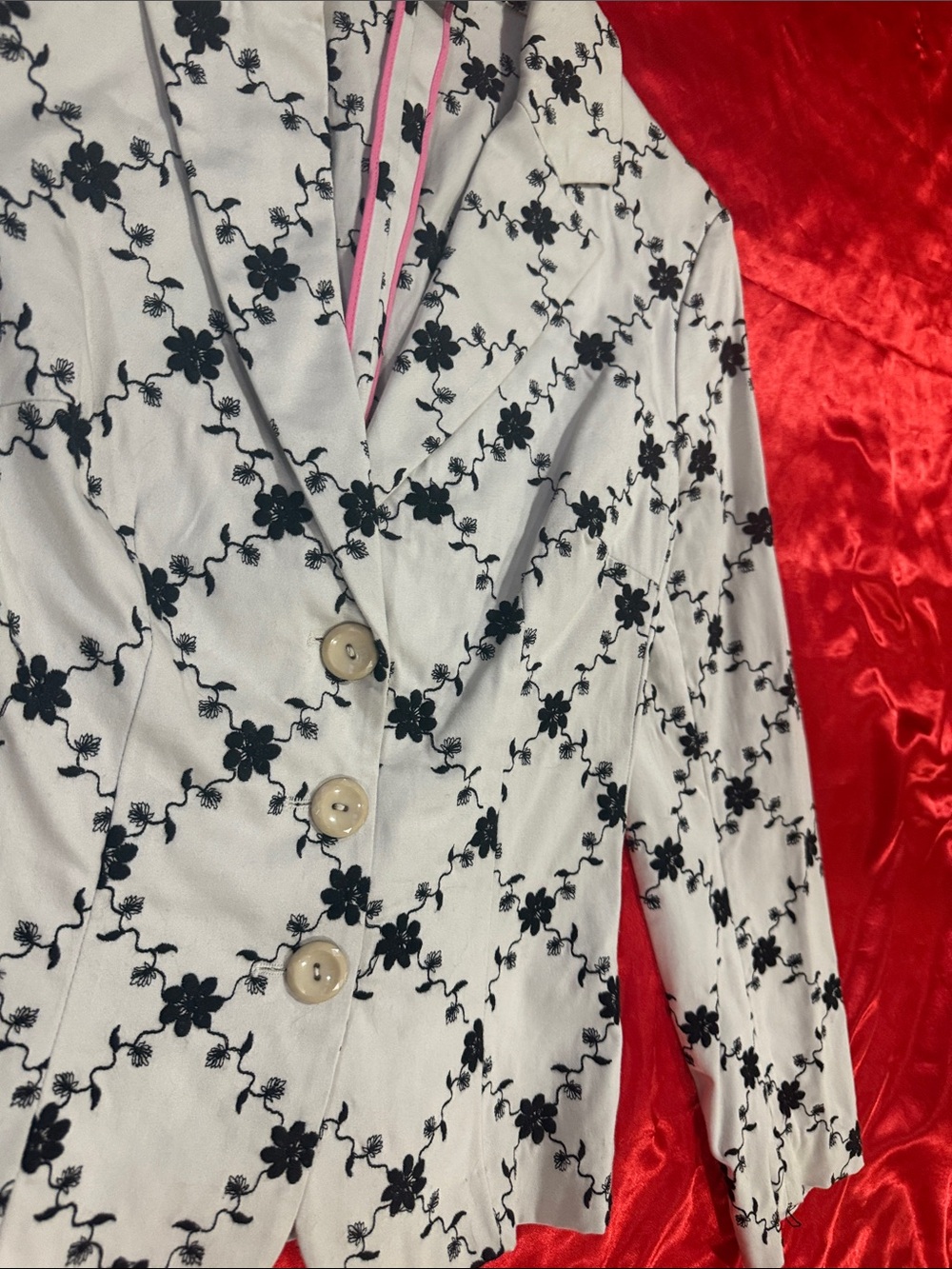 WOW POSHMARK - Authentic ITSU Floral Embroidered Blazer